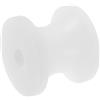 Garneck Rullo di Ancoraggio per Barca in Nylon Bianco 2x1, 7'' | Supporto Prua per Yacht, Passaggio Fluido della Catena, Ricambio per Cavo Ancora