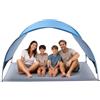 VEVOR Tenda da Spiaggia Pop Up per Mare per 4 Persone Portatile con Borsa per il Trasporto e Picchetti, Ombrellone da Spiaggia Leggero e Compatto per Campeggio, Pesca, Picnic, Vacanza al Mare
