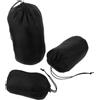 Mikikit Sacchetti Compressione Antipolvere e Resistente Strappo in Nylon 3 Pezzi per Piumino Nero Design a Coulisse per Escursionismo e attività Outdoor