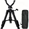 FYRTA Treppiede per Carabina da Tiro, Treppiede da Caccia Regolabile in Altezza 34-60cm, Lega di Alluminio, Leggero, Stabile, per Caccia, Tiro e all'aperto
