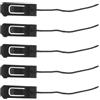 Kisangel 5 Pezzi Clip di Ricambio per Pinna Tavola da Surf e Paddle Board | Nero in Nylon, Struttura Portatile Resistente a Usura e Urti, Ottimizza L'idrodinamica