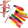 TYUKXJH Ginnastica Ritmica Nastro Gradiente Colore Danza Formazione | Nastro per balletto per bambini in età prescolare, campo estivo, sala giochi, casa, scuola, club, feste di compleanno