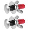 DEARMAMY 2 Pezzi Viti per Schienale da Immersione in Acciaio Inox, Argento | Bulloni a Farfalla per Attrezzatura Subacquea, Uso Professionale, Manutenzione di Schienale e Serbatoio