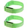 DIYEAH Bracciali Pezzi Luminosi Corsa Regolabili per LED Notturna 2 | Nylon e Componenti Led, Batteria a Bottone Inclusa, Alta Visibilità