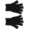 BESTOYARD Guanti Mezza Dita Protezione UV per Manicure, Tessuto Leggero e Elastico, Design Confortevole per Attività Outdoor Art, Colore Nero
