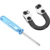 Toddmomy 2 Set Clip U per Arco Compound, d Loop di Ricambio in Lega di Alluminio, Nero, Installazione Rapida, Compatibile Frecce e Arco Compound, per Allenamento Tiro L'Arco e Uso