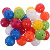 VOSAREA 35 Pezzi Palline da Golf da Allenamento in Plastica 42mm 26 Fori | Casa e Giochi di Putting, Visibilità Colorata, Uso Versatile, Adatte a Principianti e Famiglie