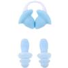 Cabilock Tappanaso per Nuoto Protezione Acqua e vestibilità | Set Blu in PVC e Silicone, Design Semplice e Intuitivo, per Lezioni Familiari e Surf
