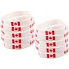TOYANDONA 10 Pezzi Bracciale in Silicone Stampa Bandiera Canada per | Flessibile, Taglia Unica per Maggior Parte dei Polsi, e Confortevole per Uso Prolungato