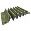 MotiveTech Materassino Pieghevole in Schiuma, Verde Militare Con Rivestimento In Alluminio, 186 × 56 × 1,8 Cm