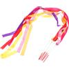 YUYUETIME 6 Pezzi Nastro Danza Ritmica, 2m, Nylon e Metallo | Routine e Allenamento, Accessorio Artistico Colorato, Movimento Fluido, Adatto a Giochi e Spettacoli