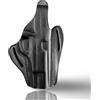Zib Grips Fondina in pelle OWB compatibile con Browning Hi-Power MK III - Fatta a mano, Nero, Destra