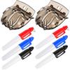Tofficu Set Stencil per Pallina da Golf Riutilizzabile Marcatore e Penna | Plastica e Metallo, Aiuta L'allineamento e Traccia Linee Precise, Accessorio da Golf