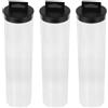 BESTYASH PVC 3 Pezzi Contenitore Cilindrico per in Tennis | Coperchio Nero a Chiusura Ermetica, Protezione Dalla Luce, Design Portatile, per Allenamento e Partite