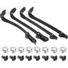 TIDTALEO Cinghia Pattini Inline Regolabile PVC 4 Pezzi Viti | Chiusura per Scarpe Roller Skate, Fissaggio Stabile, Design a Lunghezza Regolabile