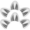 SUPVOX 6 Pezzi Copertura per Sfiato Barca in Acciaio Inox, 55x58 MM | Tubo e Cavo, Uso su Imbarcazione e Bocche di Ventilazione, Finitura Argento Lucida, Sostituzione Accessori