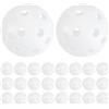 VOSAREA 30 Pezzi Palline da Golf Forate per Allenamento Indoor, Plastica | Leggere, Fori Progettati Scientificamente, Portatili, Movimento Rettilineo, per Pratica Professionale e Gioco