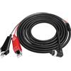 TIENFOKOTA Cavo di Alimentazione per Mulinello Pesca Elettrico da 10 Piedi | Cavo per mulinello pesca a 2 pin compatibile con Tanacom 1000 750 500,Seaborg 500MJ,Leobritz S400 500J S500 posizione ore 3