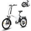 SPATIAL E-Bike Pieghevole 20 Pollici Gomme, 48V 13Ah 70km Autonomia, Motore 250W 65Nm, Sblocco NFC e Display LCD per Città e Ufficio, Bianco da uomo