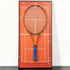Generic Cornice da parete per racchetta da tennis in stile moderno, memorabilia sportiva, supporto da appendere alla parete per racchetta da tennis, elegante ornamento da parete per la casa (racchetta non