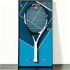 Generic Cornice da parete per racchetta da tennis antipolvere, montaggio a parete, per sport e collezionismo, supporto decorativo per racchetta da tennis, accessorio da parete per stanze a tema sportivo