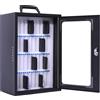 Pavo Sales B.V. Pavo - Armadietto per smartphone 36 posti con serratura a chiave, Dimensioni: 445x295x205mm, grigio scuro