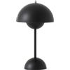 tradition &tradition - Lampada senza fili ricaricabile FlowerPot - Nero - policarbonato - Designer Verner Panton