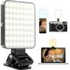 Carehabi Luce Selfie per Telefono 3000-6500K 3 Modalità Colore 3-10 Ore di Autonomia | Luce di Riempimento a Clip 2000mAh 10 Livelli Luminosità Ricarica USB-C CRI 95+ Luce per iPhone, iPad, Laptop, Fotocamera