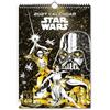 Grupo Erik Star Wars 50° Anniversario A3 Calendario 2027 da Muro | Calendario da Parete A3 29,7x42 cm, con Rilegatura Wire-o, 12 Mesi, in Inglese, Gancio Metallico, Busta in Cartoncino