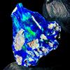 AK GEMS AND JEWELLERY Ethiopian Opal Nero Opale Black Fire Grezzo Naturale 18.5Ct 22x22 mm 1pz