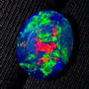 AK GEMS AND JEWELLERY Opale Naturale Sciolto, Opale Nero D'Etiopia Facettato 2.2 Ct 11X9X5 Mm