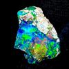 AK GEMS AND JEWELLERY Ethiopian fire Opal, Nero Opal gemstone, Naturale Secco Opal rough 8 KT 17x14 MM