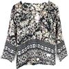 Odd Molly Odyssey Blusa Donna XS Stampata Collo A V Casual Multi