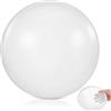 WHAMVOX Paralume Cupola in Acrilico Bianco per Ventilatore da Soffitto 20cm | Diffusione Uniforme della Luce, Installazione Facile, per Ufficio e Camere da Letto, Ricambio Compatibile