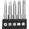CGTQROVR Bit di cacciavite 5pcs/set Speciale Crome-vanadium Bit a vite in acciaio set con croce e triangolo a 3 punti forma di y forma di U per elettricista meccanico