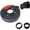 Durashmall Copertura antipolvere per smerigliatrice angolare, copertura per la raccolta della polvere, per modelli da 100 mm, 115 mm, 125 mm, 180 mm, protezione protettiva (tipo 125)
