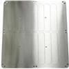 YQYphyllite Deflettore Condizionatore Esterno in Acciaio Inox, Griglia Condizionatore Esterno Quadrata con Lame Orientabili, Copertura Sfiato per Unità Esterna (Quadrato46cm)