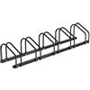 Joparri Rastrelliera per biciclette per 5 biciclette, supporto multiplo con larghezza del pneumatico da 35 a 55 mm - Supporto per bicicletta (A x L x P): 26 x 130 x 32 cm, nero