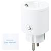 Telituny Presa WiFi Smart,Presa intelligente WiFi 16A 3680W APP Controllo Remoto con funzione di temporizzazione del monitoraggio della potenza Supporta Funzione Timer, AlexaGoogleHome