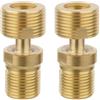 SPORTARC Rubinetto doccia in rame, adattatore a gomito riduttore con angolo eccentrico regolabile e piede curvo di diametro variabile per cucine 53 mm (2 pezzi)
