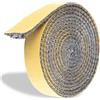 BBTISG Corda Piatta per Stufa, 18mm x 3mm x 2m Autoadesiva Guarnizione in Fibra di per Stufa per Stufe, Camini, Porte del Forno