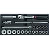 USAG 519/613CEB - Assortimento con cricchetto e bussole (22 pz) 05190780
