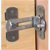 dingchi Serratura per porta da fienile, chiusura scorrevole a ribalta, fibbia per porta angolare in acciaio inox a 90 gradi, chiusura a gancio per fienile, giardino, bagno, esterno, garage, finestra