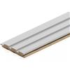 Decoration Pannelli Decorativi 3D in MDF Effetto Legno, 275 x 11,9 x 1,6 cm, Set da 4 Pezzi (White)