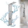 HENGMEI Set completo per doccia con pannello in acciaio inox spazzolato, colonna doccia con 5 modalità di doccia, set doccia con torre doccia con doccia a pioggia, doccia massaggiante, doccia a