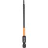QUARKZMAN H2 Inserti per Avvitatore 2mm Punta Piatta Metrica 1/4 Attacco Esagonale 100mm (4) Cacciavite Industriale Bussola Esagonali in Fosfato Nero Magnetico Lungo