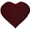 Giraffenland Cuscinetto a forma di cuore con noccioli di ciliegia - 30 x 25 cm borgogna - Cuscino termico