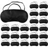 MERVYNGLYNNHUNTER Confezione da 50 mascherine per dormire sul fianco, ultra morbide, con blocco della luce, con cinghia regolabile, per uomini, donne, bambini (nero)