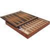 Italfama Scacchiera In Pelle PU 35cm Con Contenitore, Dama E Backgammon