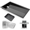 Nordic Bbq Store 67767/67758 - Vassoio per grasso con vaschetta di raccolta e 10 rivestimenti in alluminio per griglie a gas Weber Genesis serie 300 con manopola di controllo laterale (2007-2010